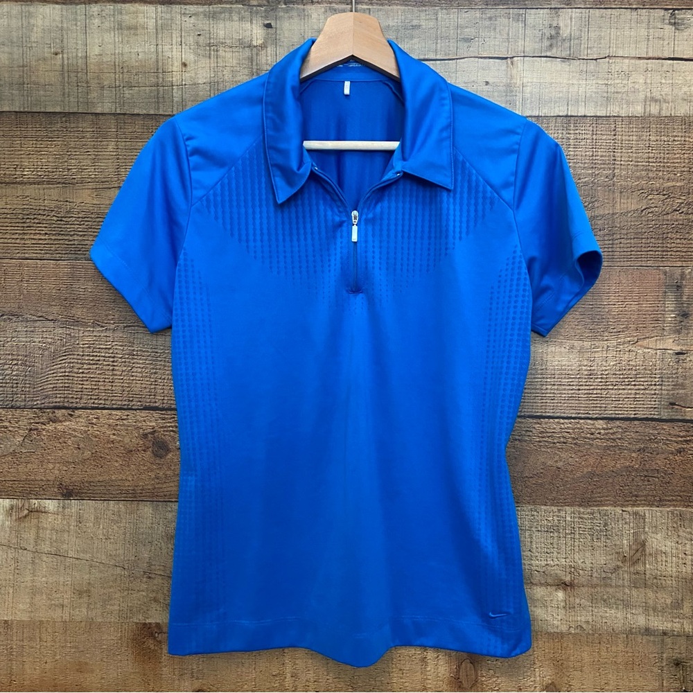 Nike Women's Royal Blue Short Sleeve Athletic Top - Picture 1 of 7